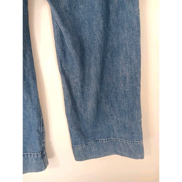 Gap High Rise Wide Leg Trouser Jeans Medium Wash 100% Cotton Size 6 / 28R - Picture 6 of 9
